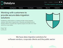 Tablet Screenshot of datalynx.net